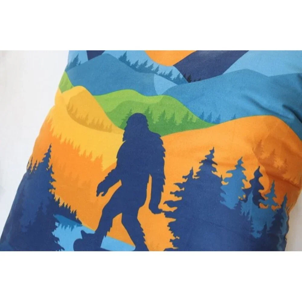 Bigfoot Throw Pillow 18